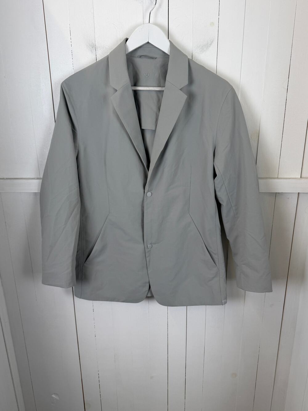 Lululemon Men's Gray Dress Shirt XL Polyester Excellent